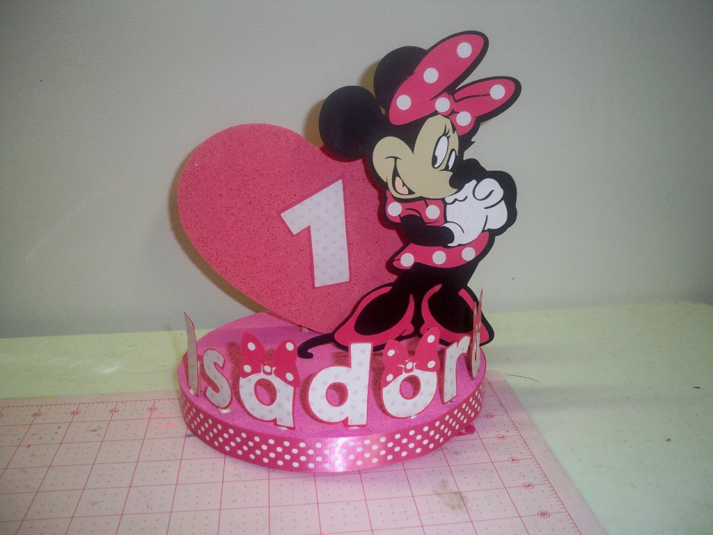 Minnie Mouse Birthday Cake Topper
 MINNIE MOUSE BIRTHDAY cake topper party decoration