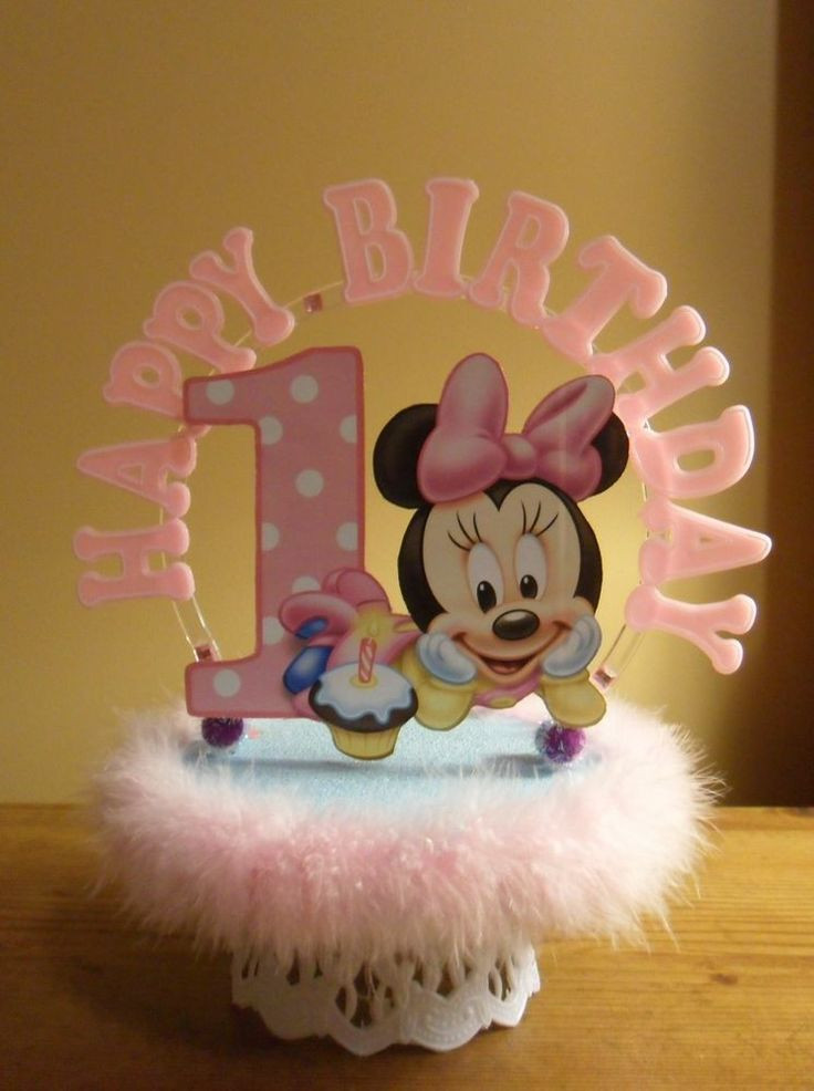 Minnie Mouse Birthday Cake Topper
 Minnie mouse birthday cakes Table party and Birthday cake