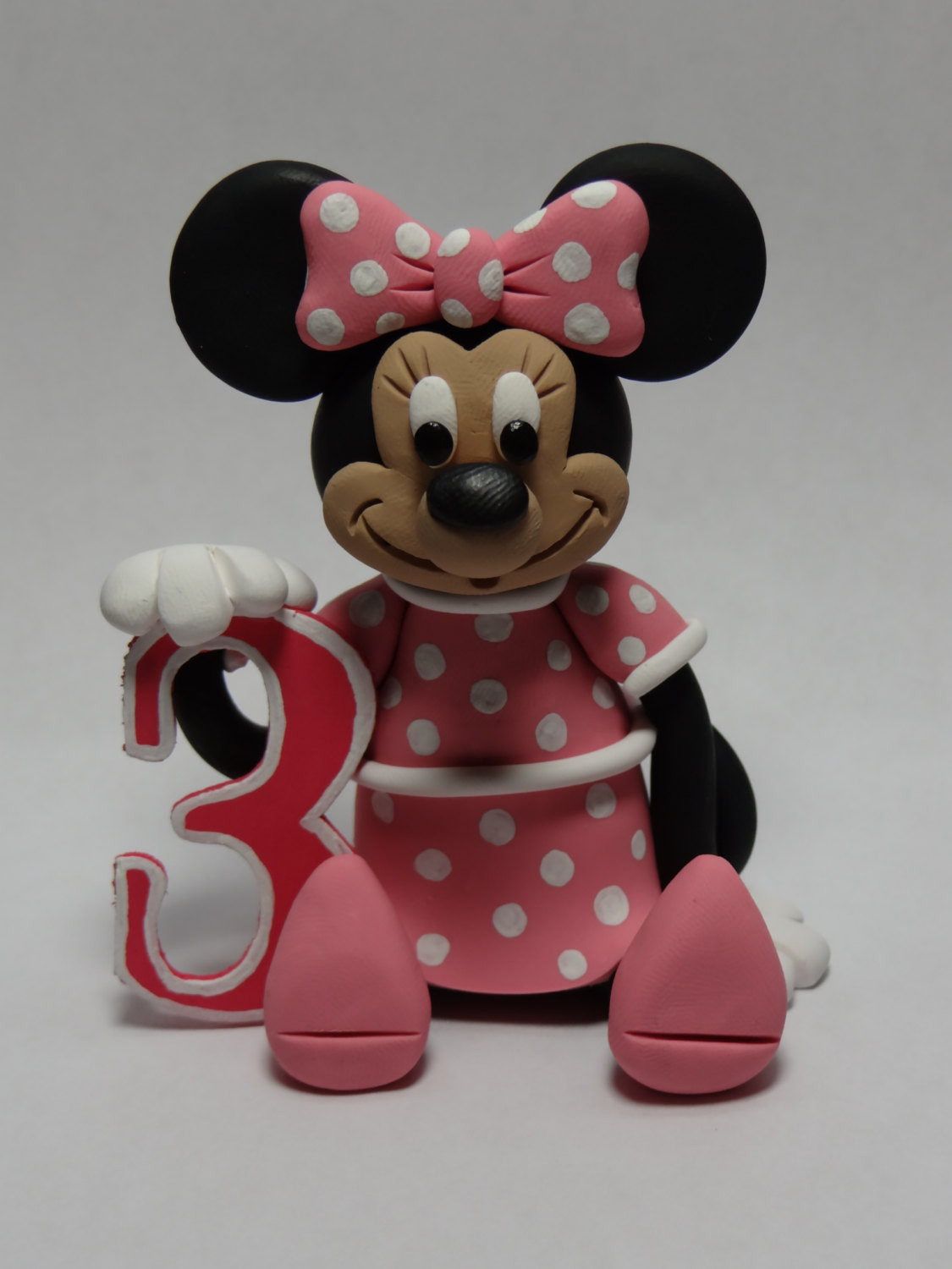 Minnie Mouse Birthday Cake Topper
 Minnie Mouse Birthday Cake Topper by ClayCreationsbyLaura