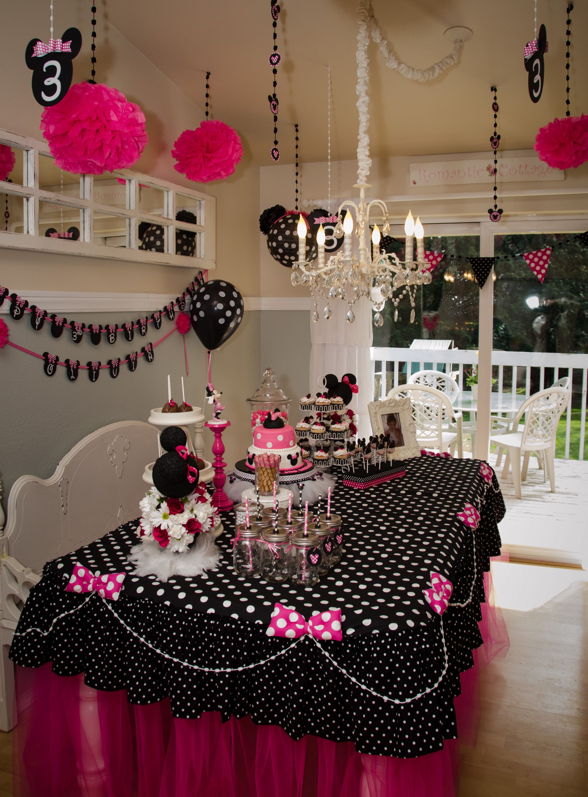 Minnie Mouse Birthday Decor
 Minnie Mouse 3rd Birthday Party