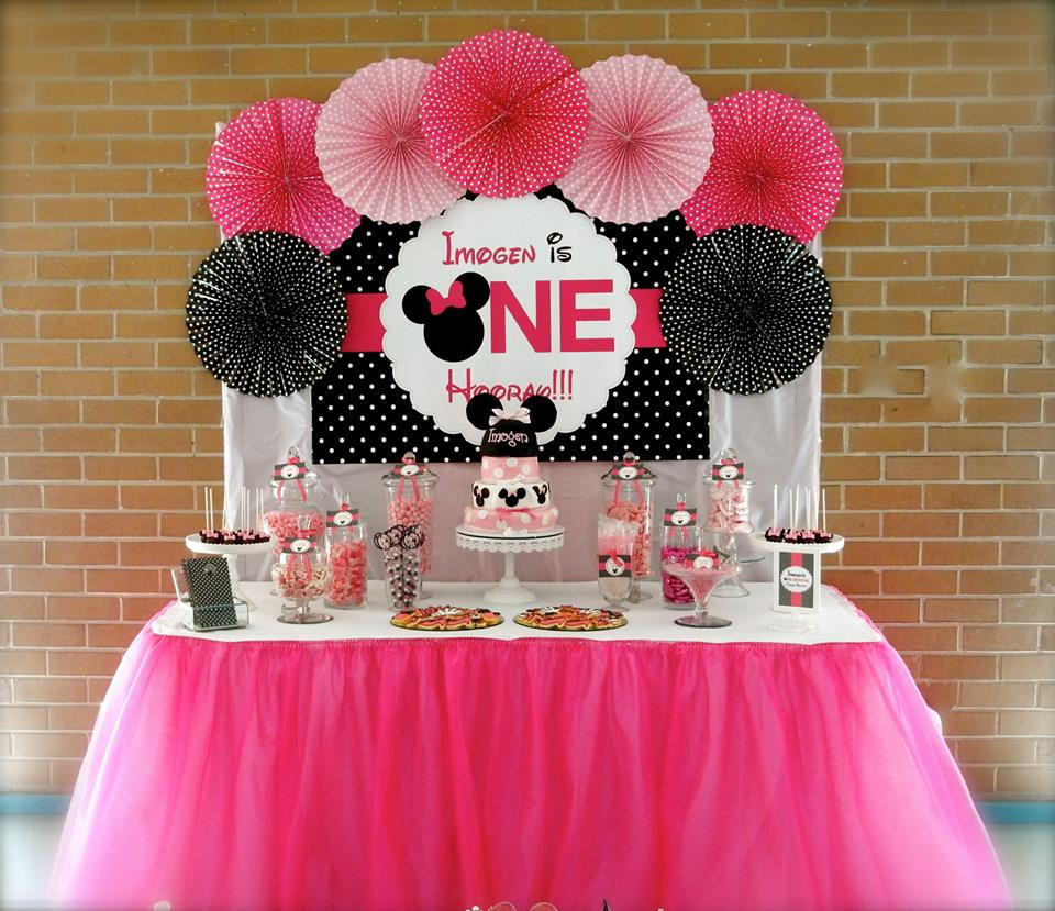 Minnie Mouse Birthday Decor
 Minnie Mouse First Birthday Party Little Wish Parties