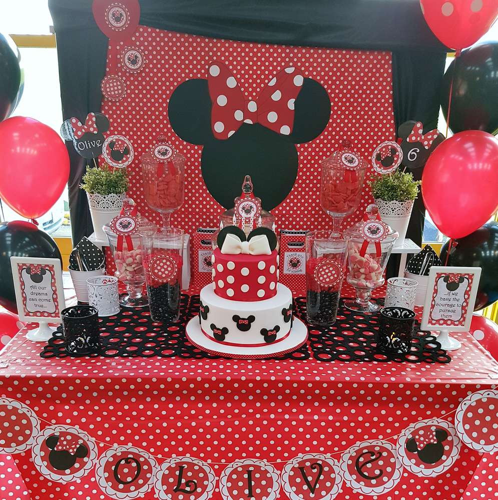 Minnie Mouse Birthday Decor
 Minnie Mouse Birthday Party Ideas 1 of 17