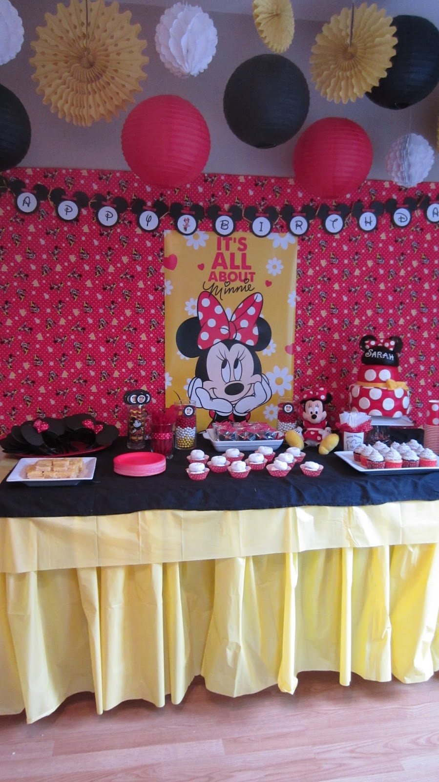 Minnie Mouse Birthday Decorations
 Party at the Beech Sarah s Minnie Mouse Birthday Party