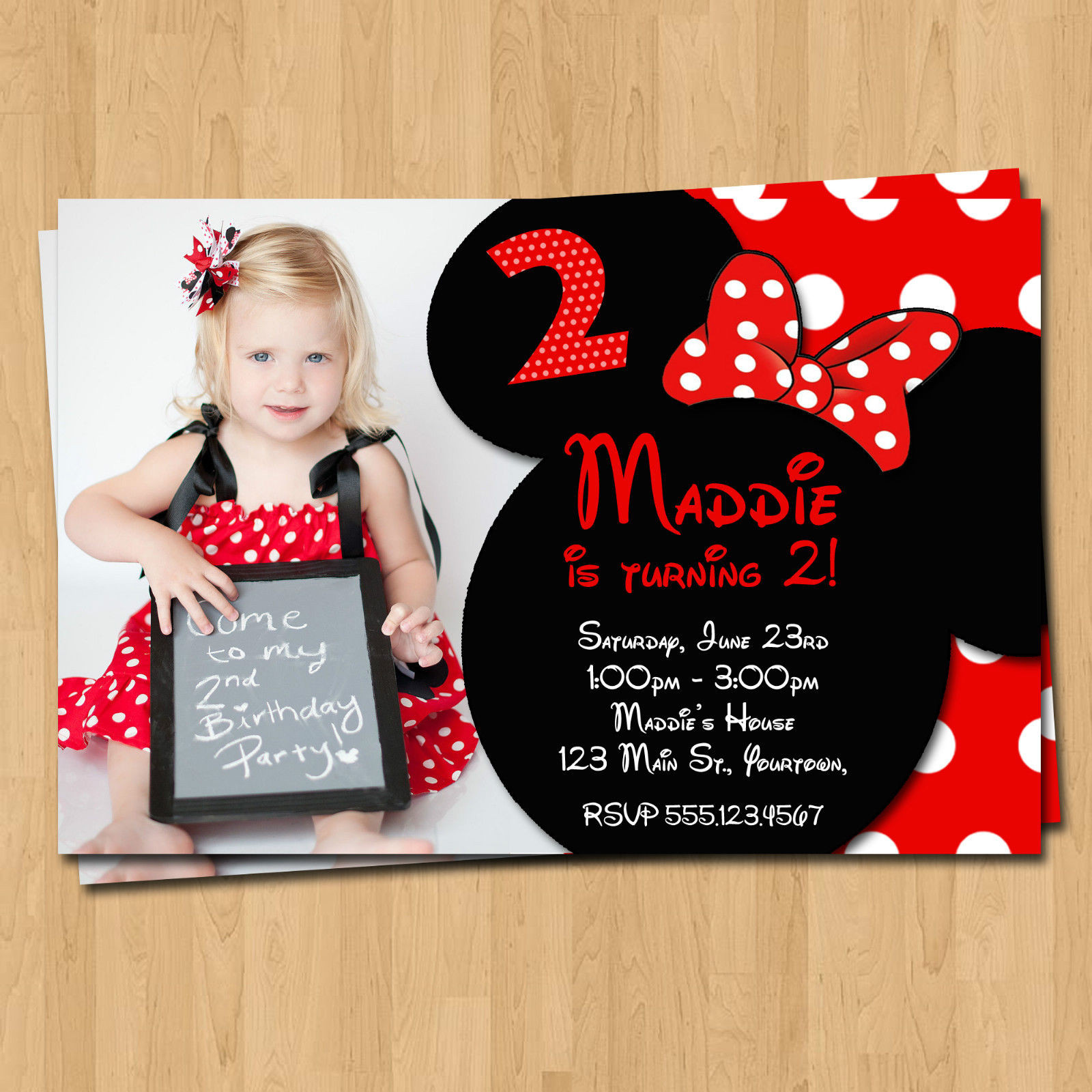 Minnie Mouse Birthday Invitations Personalized
 Free Printable Minnie Mouse Birthday Party Invitations