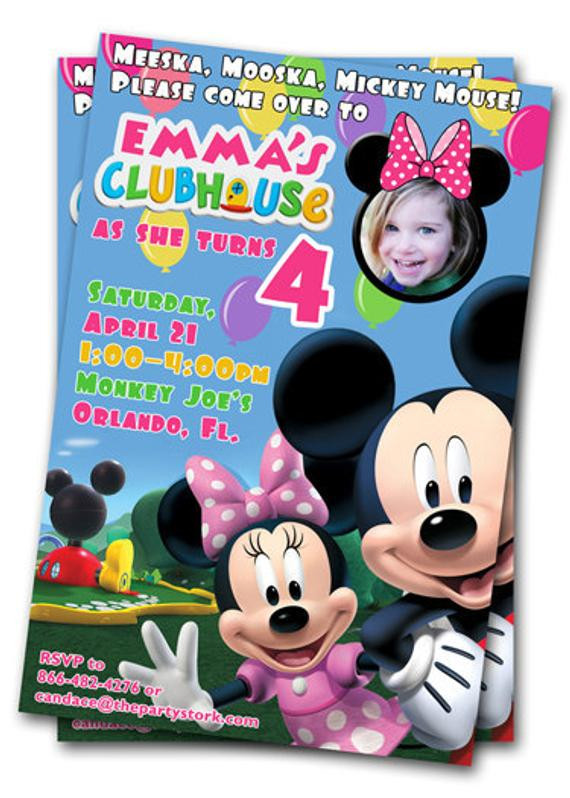 Minnie Mouse Birthday Invitations Personalized
 Items similar to Minnie Mouse Birthday Invitations