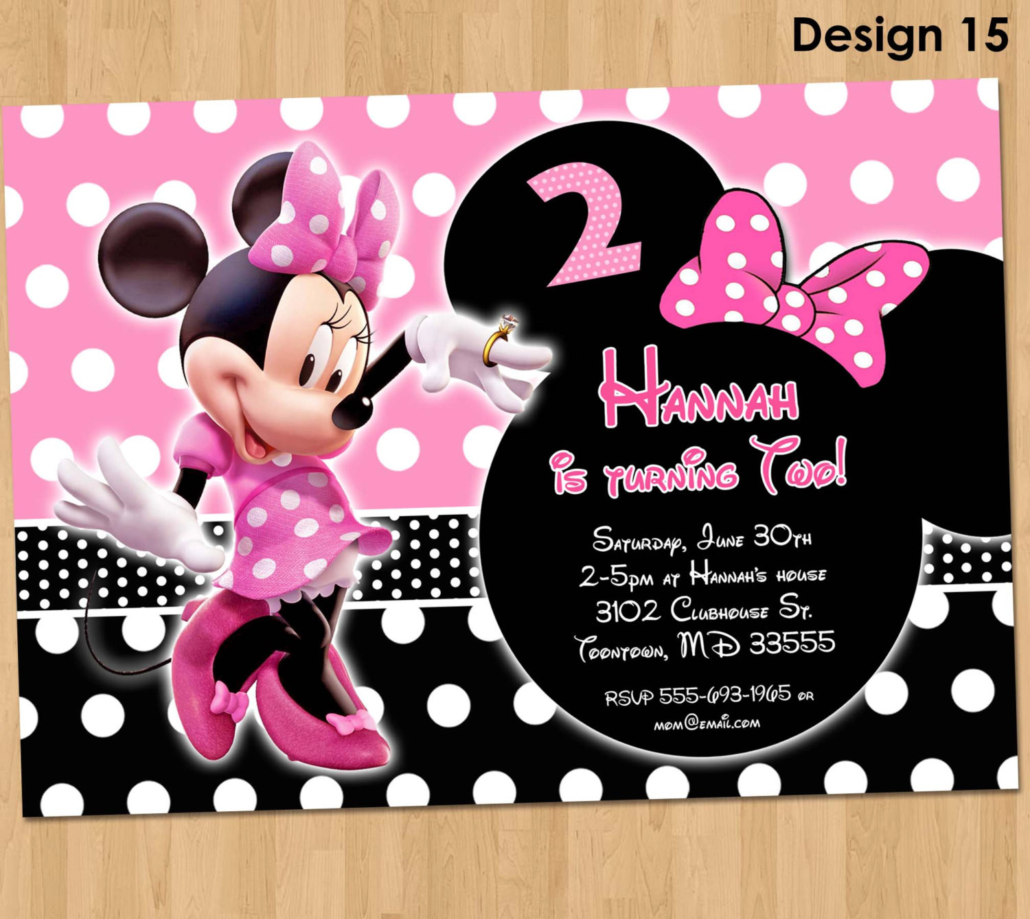 Minnie Mouse Birthday Invitations Personalized
 Minnie Mouse Invitation Minnie Mouse Birthday Invitation