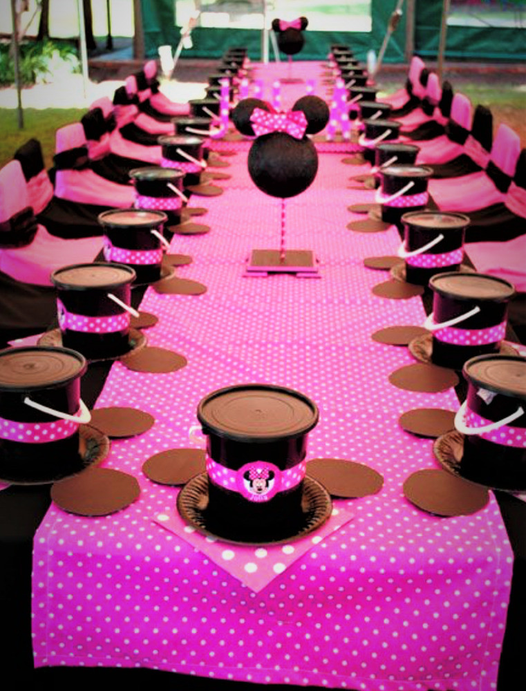 Minnie Mouse Birthday Party Decoration Ideas
 Minnie Mouse Hot Pink Polka Dot Plastic Table Cover