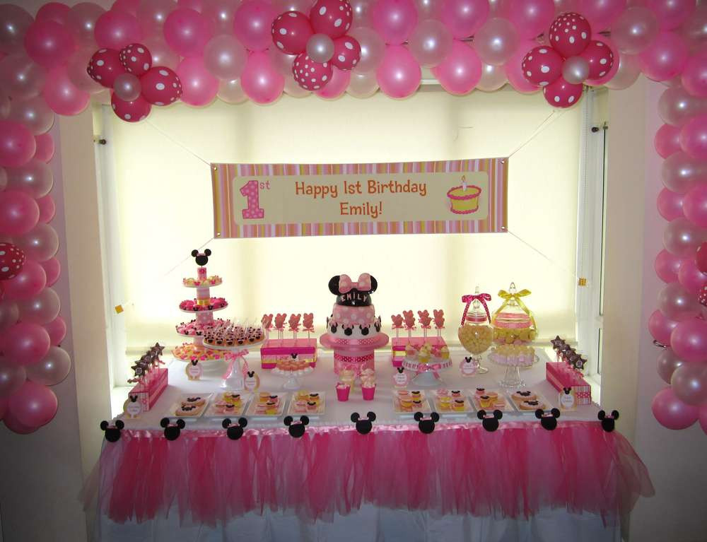 Minnie Mouse Birthday Party Decoration Ideas
 Minnie Mouse Birthday Party Ideas 1 of 15