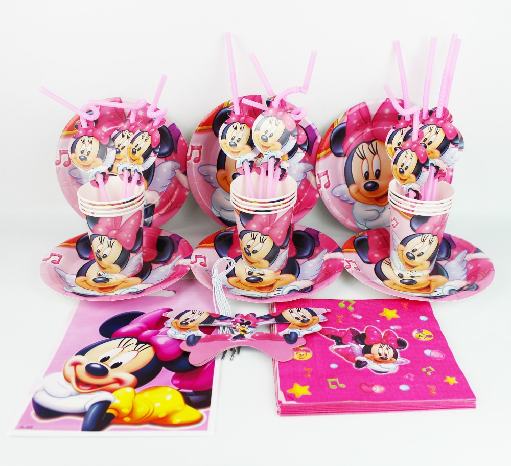 Minnie Mouse Birthday Party Decoration Ideas
 Aliexpress Buy Minnie Mouse Baby Birthday Party