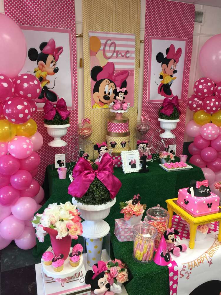 Minnie Mouse Birthday Party Decoration Ideas
 Minnie Mouse Birthday Party Ideas 10 of 22