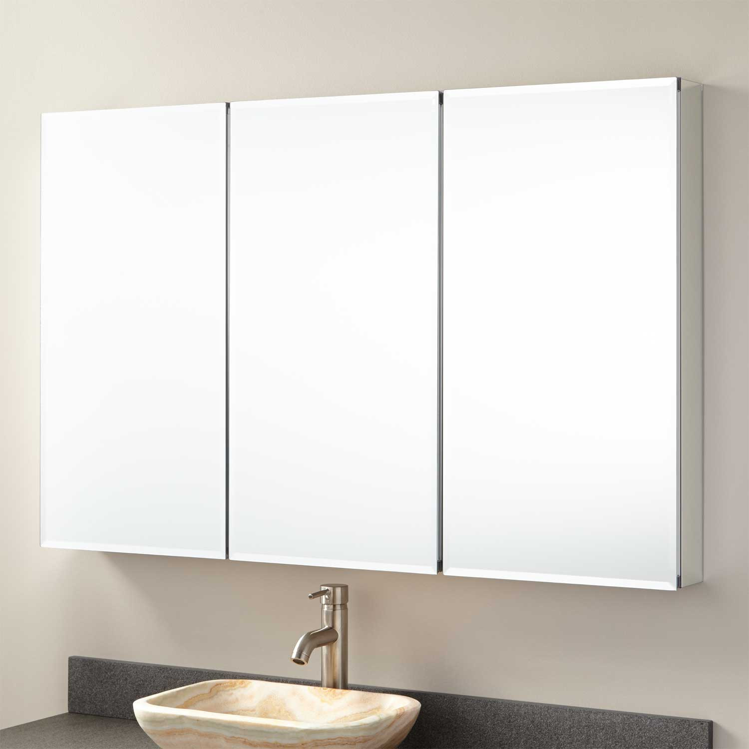 Mirrored Bathroom Medicine Cabinet
 Acwel Recessed Mount Medicine Cabinet with Mirror Bathroom