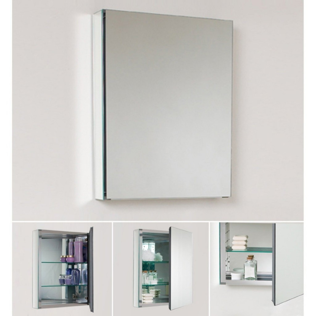 Mirrored Bathroom Medicine Cabinet
 Good Recessed Medicine Cabinet No Mirror – HomesFeed