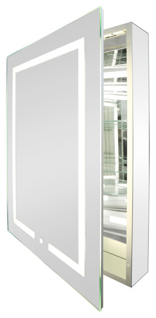 Mirrored Bathroom Medicine Cabinet
 Kent LED Mirrored Bathroom Medicine Cabinet Contemporary