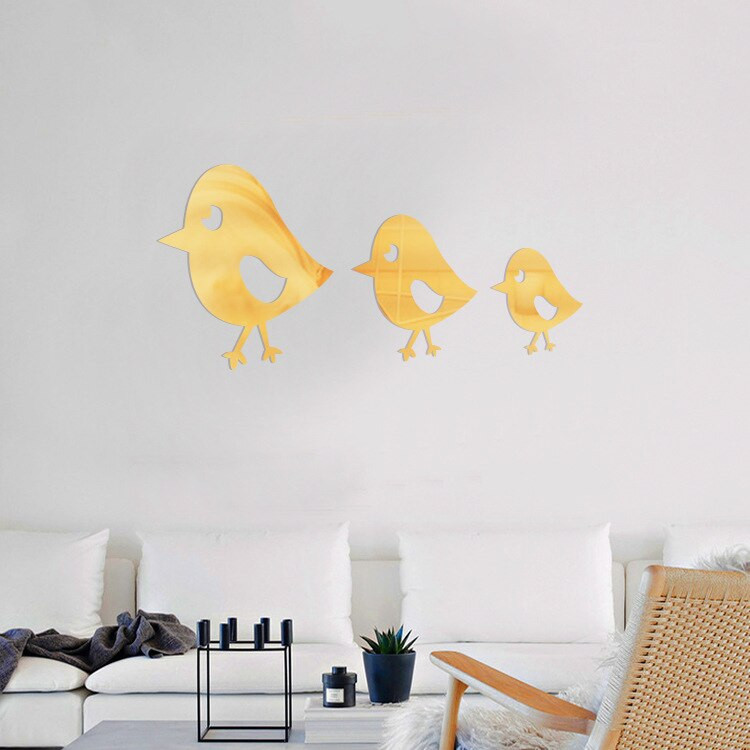 Mirrors For Kids Room
 Three Chicks Mirror Wall Sticker For Kids Room Acrylic