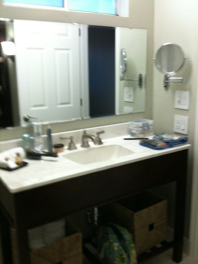 Mirrors Over Bathroom Sinks
 Bathroom sink and counter top Magnifying mirror Old