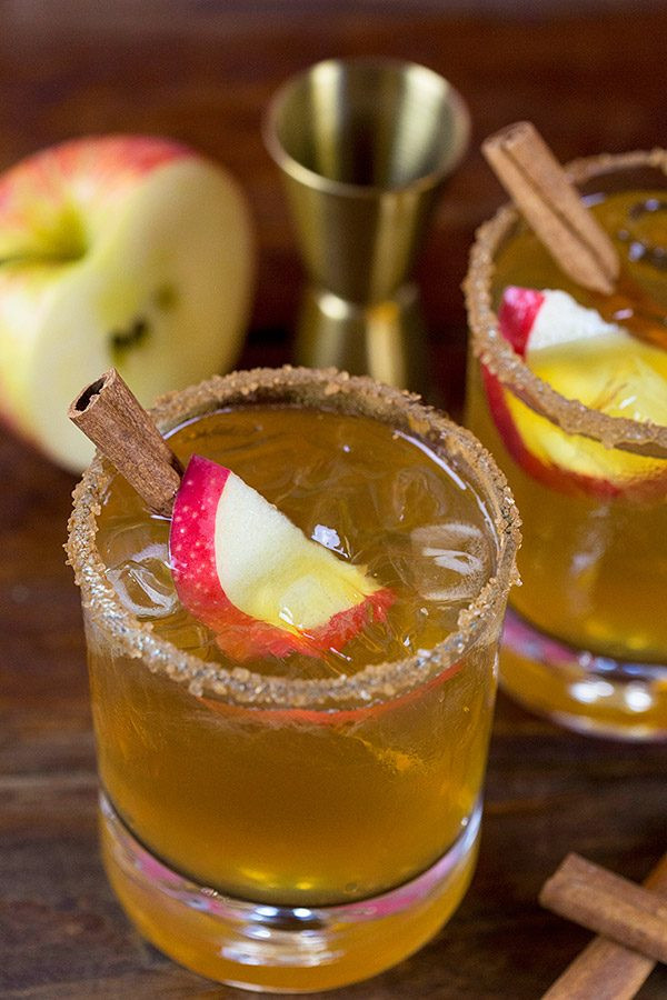 Mixed Drinks With Whiskey
 Bourbon Apple Cider Cocktail