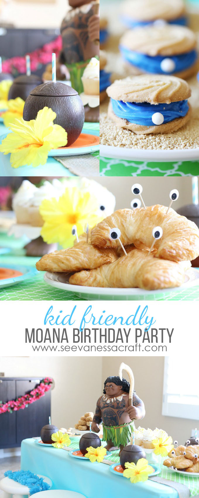 Moana Birthday Party Food Ideas
 Disney Moana Luau Birthday Party See Vanessa Craft