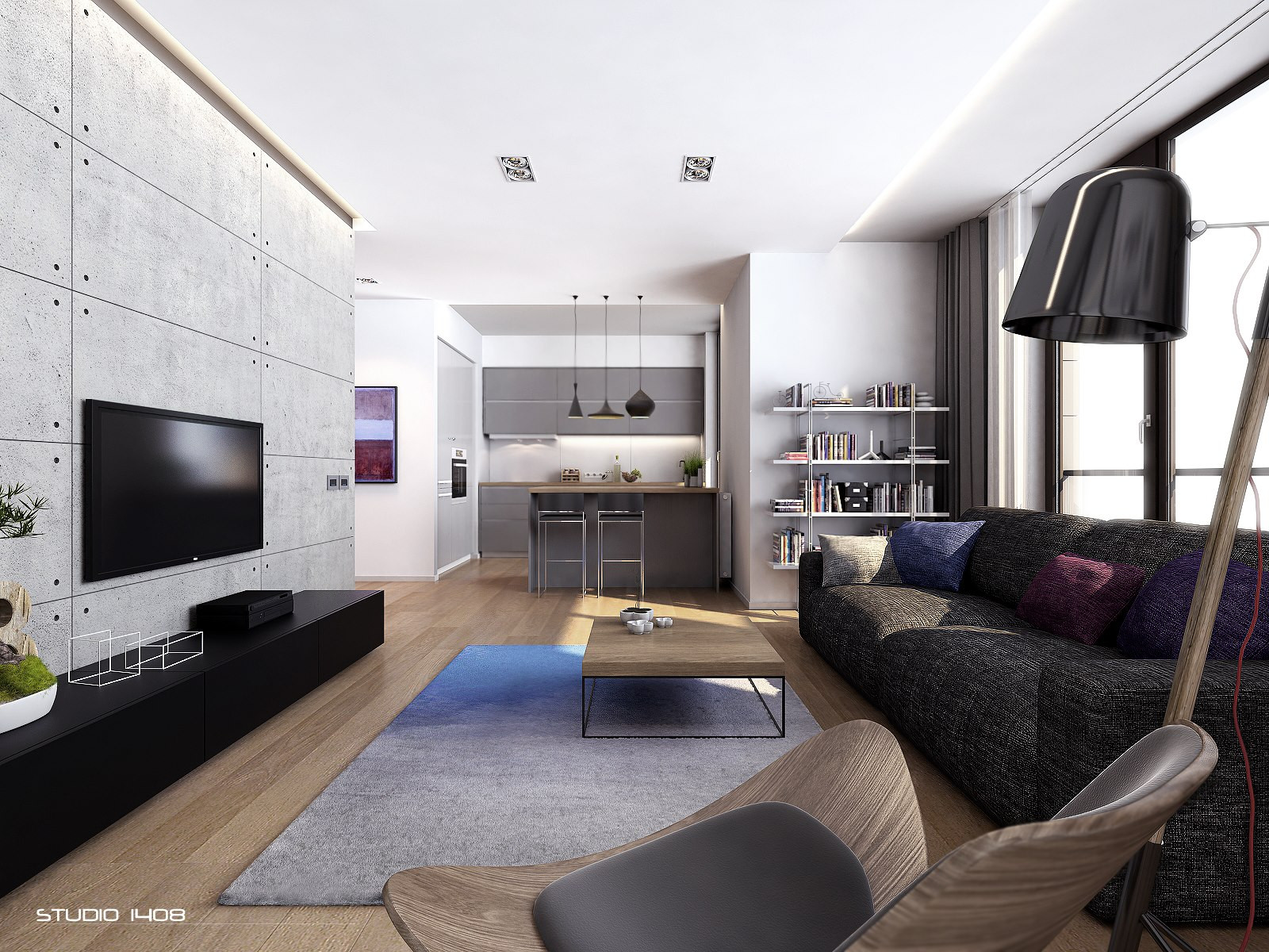 Modern Apartment Living Room
 Modern Apartment Interior Design – HomesFeed