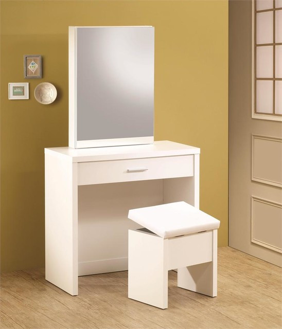 Modern Bedroom Vanity
 White Vanity Desk Modern Bedroom Products orange