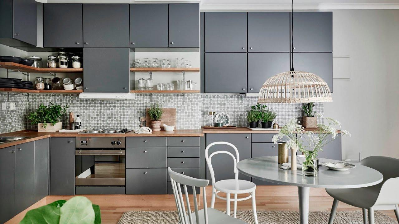 Modern Colors For Kitchen
 Modern kitchen gray color