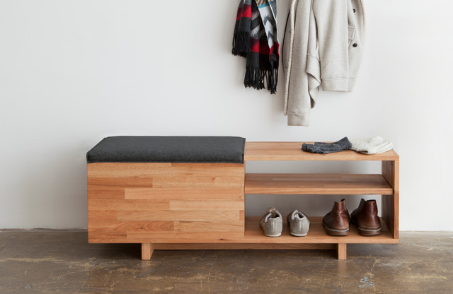 Modern Entryway Bench With Storage
 LAXseries Storage Bench Modern Entry Los Angeles