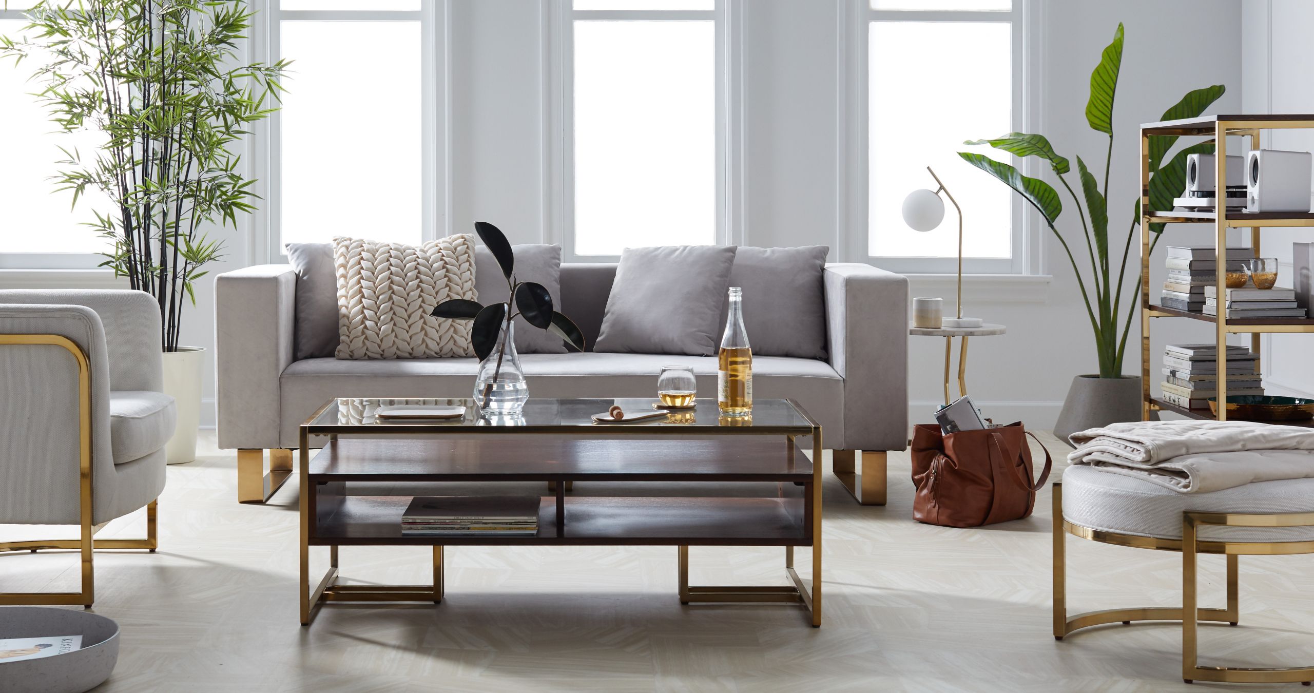 Modern Glam Living Room
 Walmart Just Dropped a Trendy New Home Collection That s