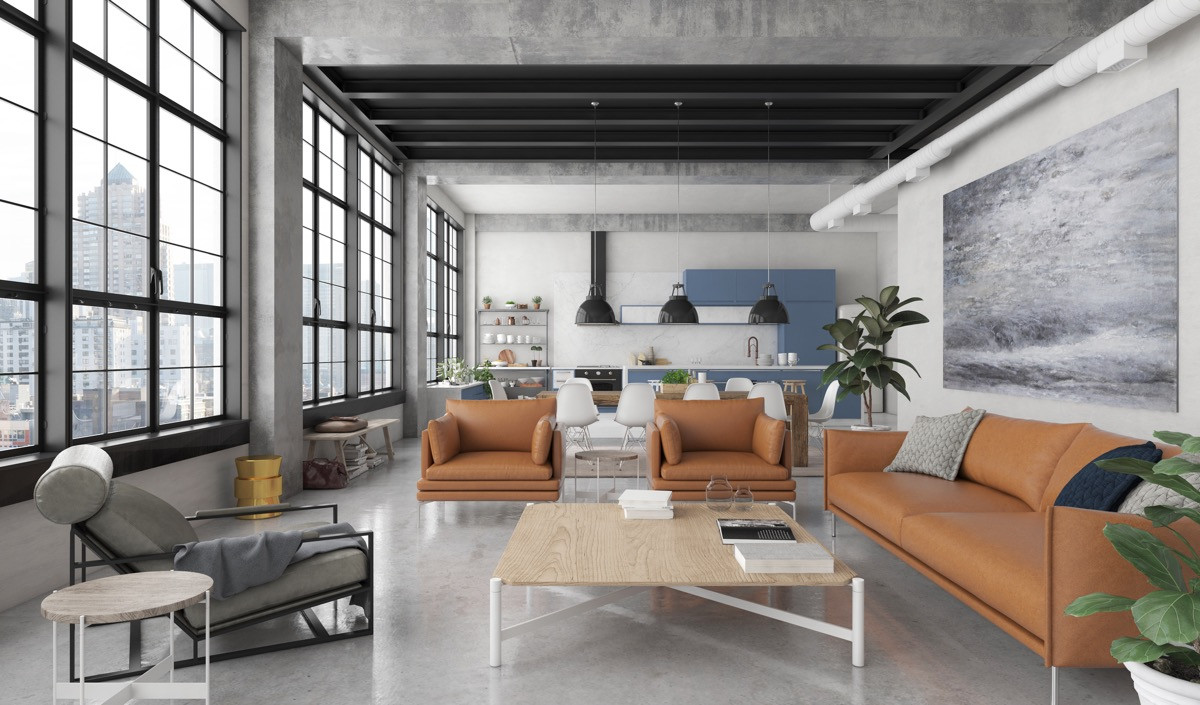 Modern Industrial Living Room
 Industrial Style Living Room Design The Essential Guide