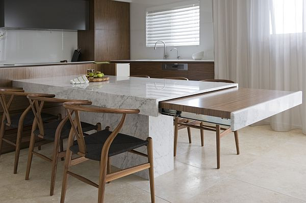 Modern Kitchen Table
 Small Space Solutions Hidden Kitchen from Minosa Design