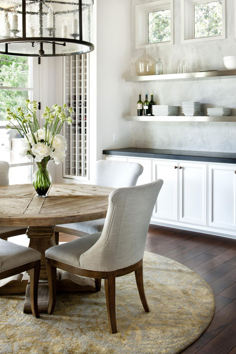 Modern Kitchen Table
 Rustic Texas Home With Modern Design and Luxury Accents