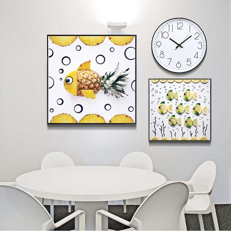 Modern Kitchen Wall Art
 Bright Modern Kitchen Wall Art Decor Pineapple Art Lime