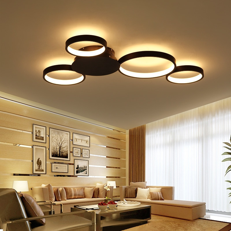 Modern Living Room Lighting Fixtures
 VEIHAO Surface Mounted Modern Led Ceiling Lights For