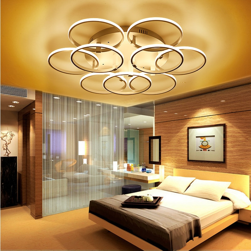 Modern Living Room Lighting Fixtures
 Flower pattern acrylic ceiling lamp LED modern ceiling