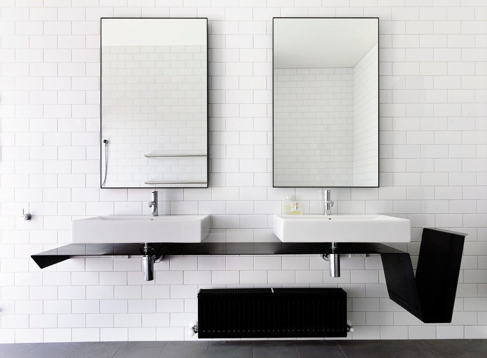 Modern Mirrors For Bathroom
 Modern Bathroom Mirrors with Contemporary Vanity Textured Wall