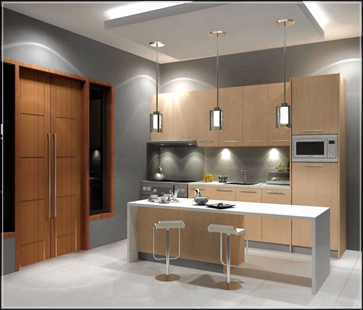 Modern Small Kitchen
 Fill the Gap in the Small Modern Kitchen Designs
