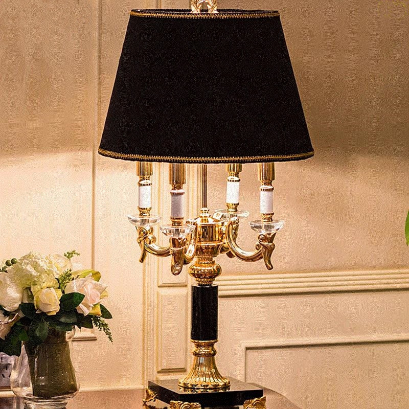 Modern Table Lamps For Bedroom
 High quality Luxury fashion black crystal table lamp