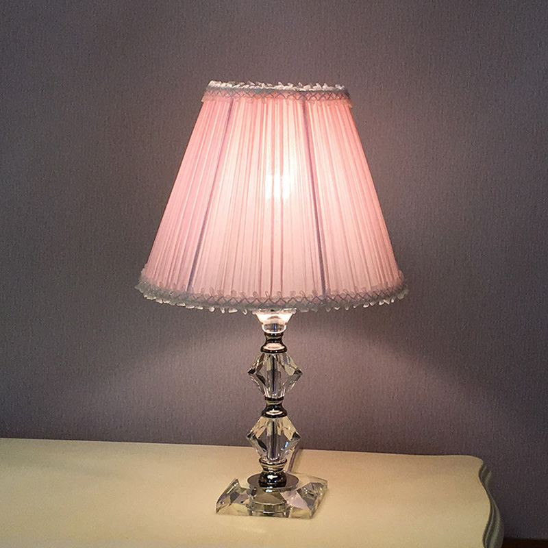 Modern Table Lamps For Bedroom
 Modern Crystal Bedroom Bedsides Table Lights Fabric