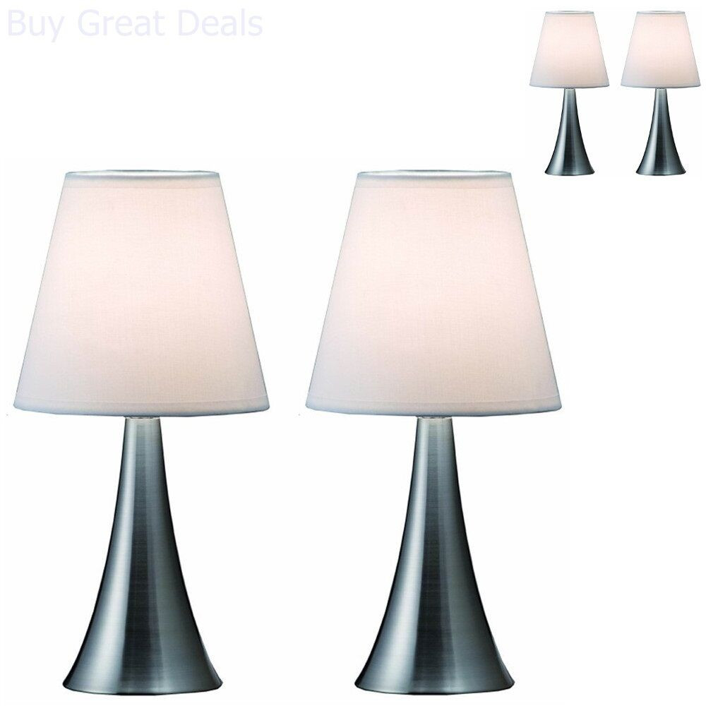 Modern Table Lamps For Bedroom
 Modern Stand Table Lamps 2 Set Lamps Touch Sensor Bedroom
