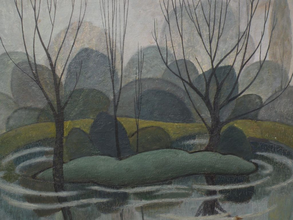 Modernist Landscape Paintings
 Canadian art modernist 1953 landscape painting reminiscent