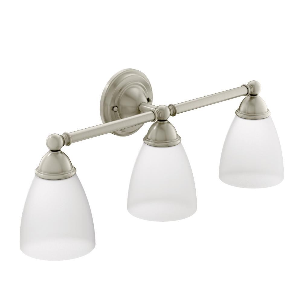 Moen Bathroom Lighting
 Moen YB2263BN Brantford 3 Globe Bath Light Brushed Nickel