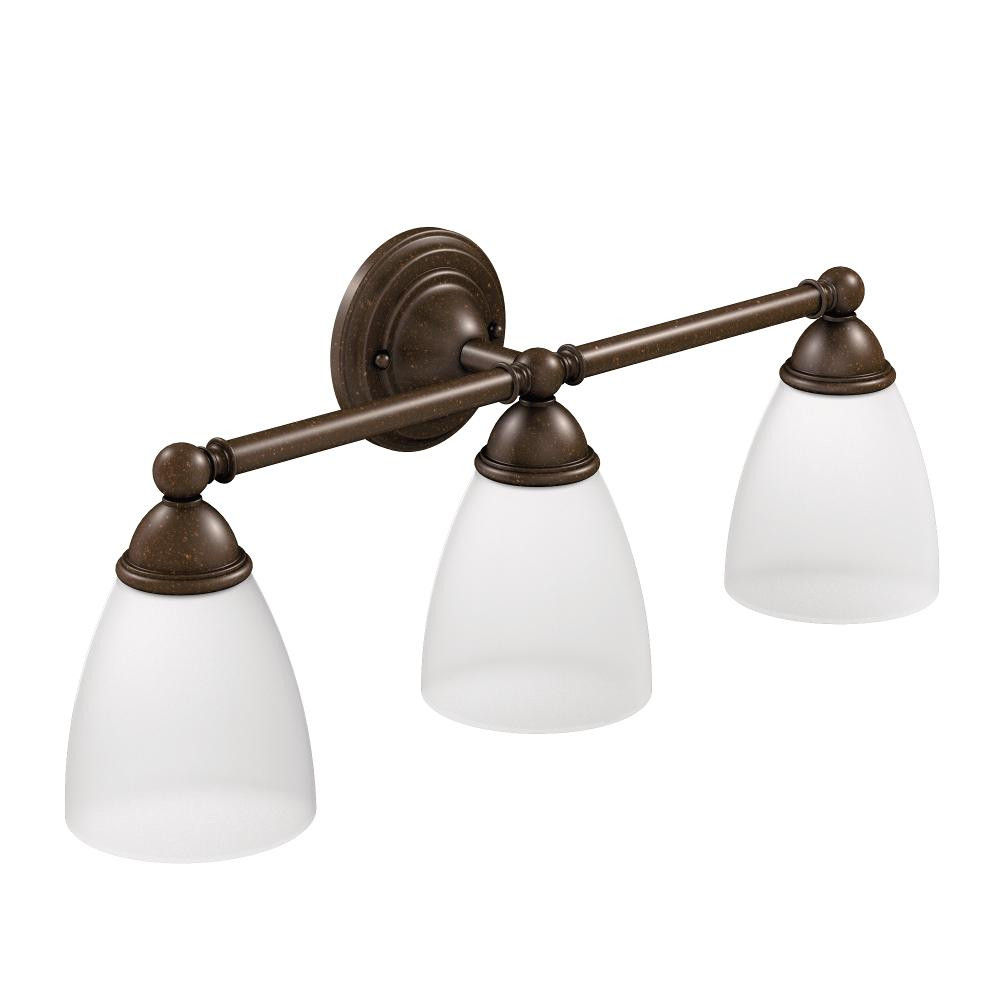 Moen Bathroom Lighting
 Moen YB2263ORB Brantford 3 Dual Mount Bath Bathroom Vanity