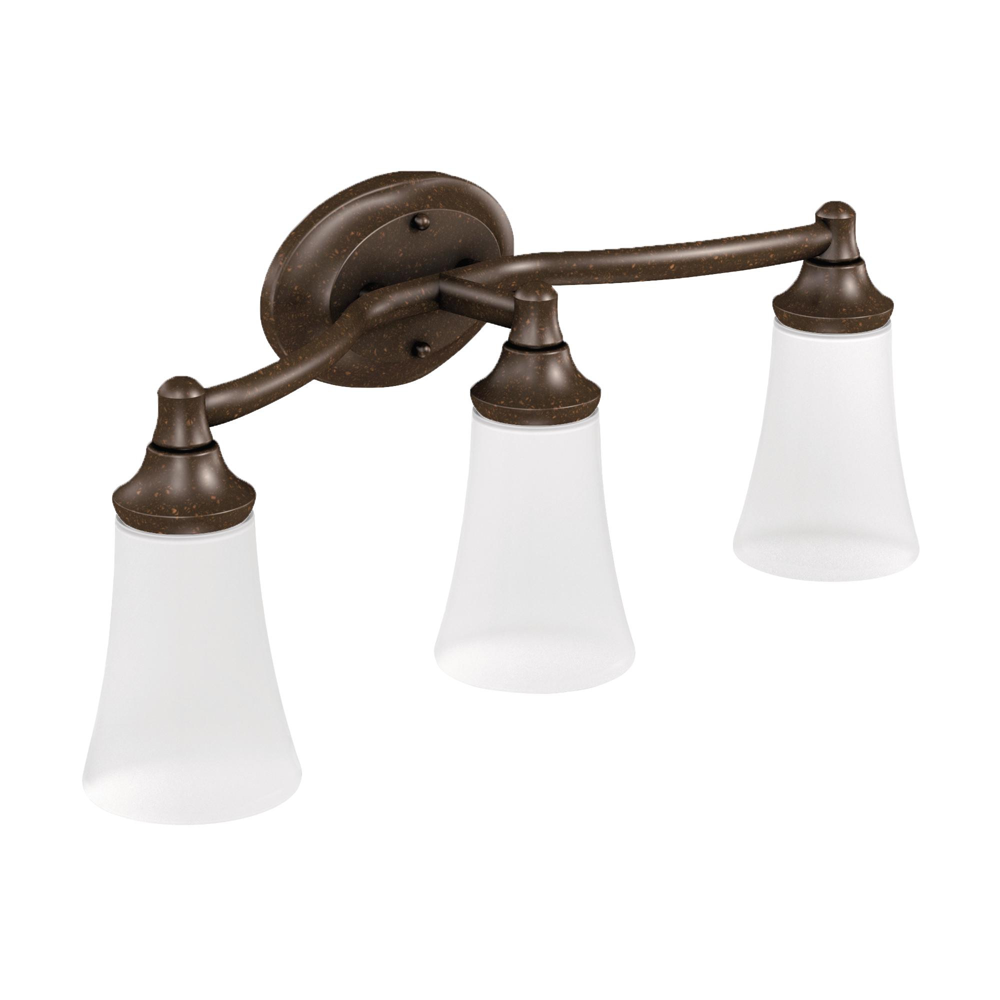 Moen Bathroom Lighting
 Moen YB2863ORB Eva 3 Light Dual Mount Bath Bathroom Vanity