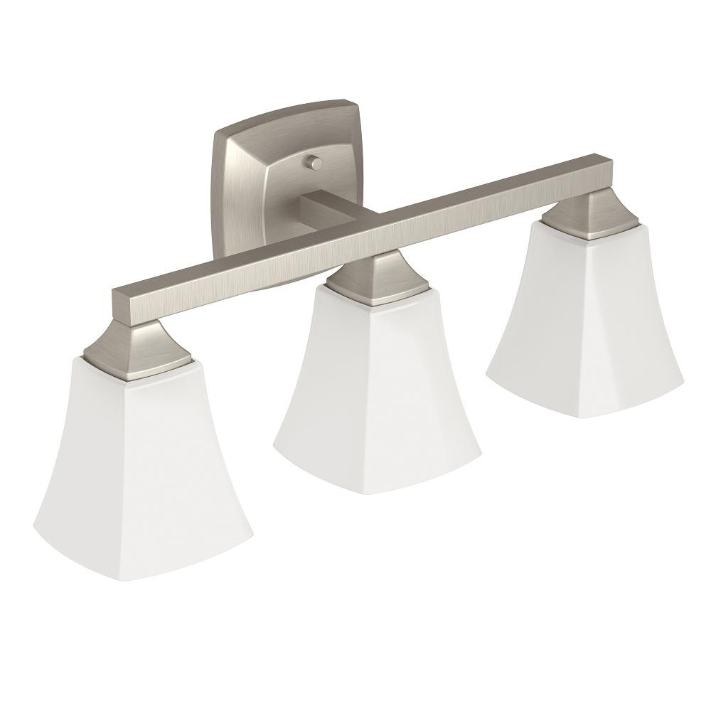 Moen Bathroom Lighting
 Moen YB5163BN Voss Bath Lighting Three Globe Brushed