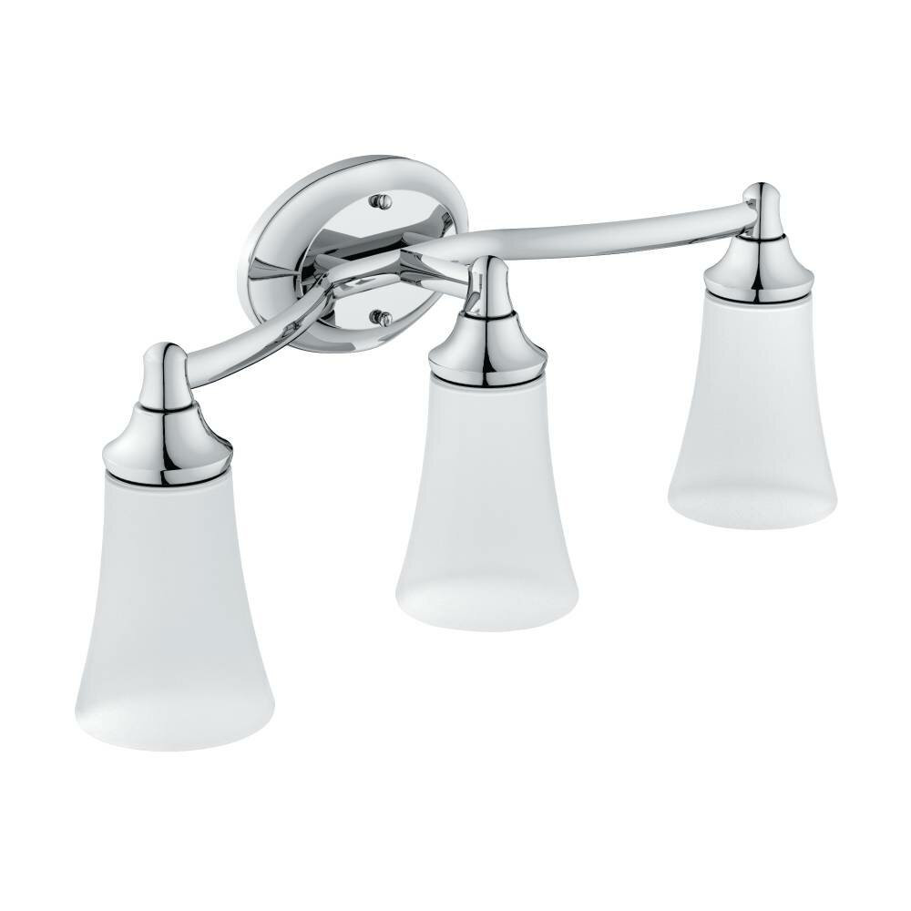 Moen Bathroom Lighting
 Moen Eva 3 Light Bath Vanity Light & Reviews