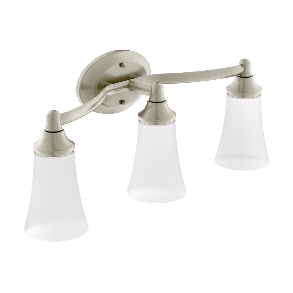 Moen Bathroom Lighting
 Moen YB2863BN Eva 3 Light Dual Mount Bath Bathroom Vanity