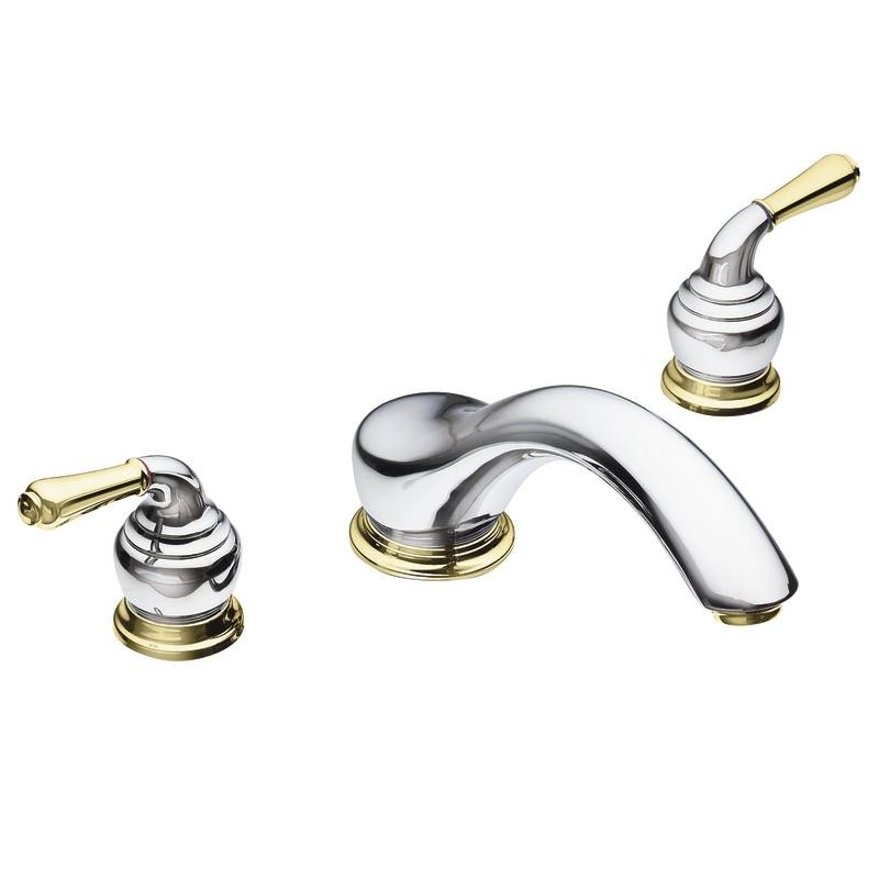 Moen Brass Bathroom Faucets
 Moen Chrome Polished Brass Double handle Low Arc Roman