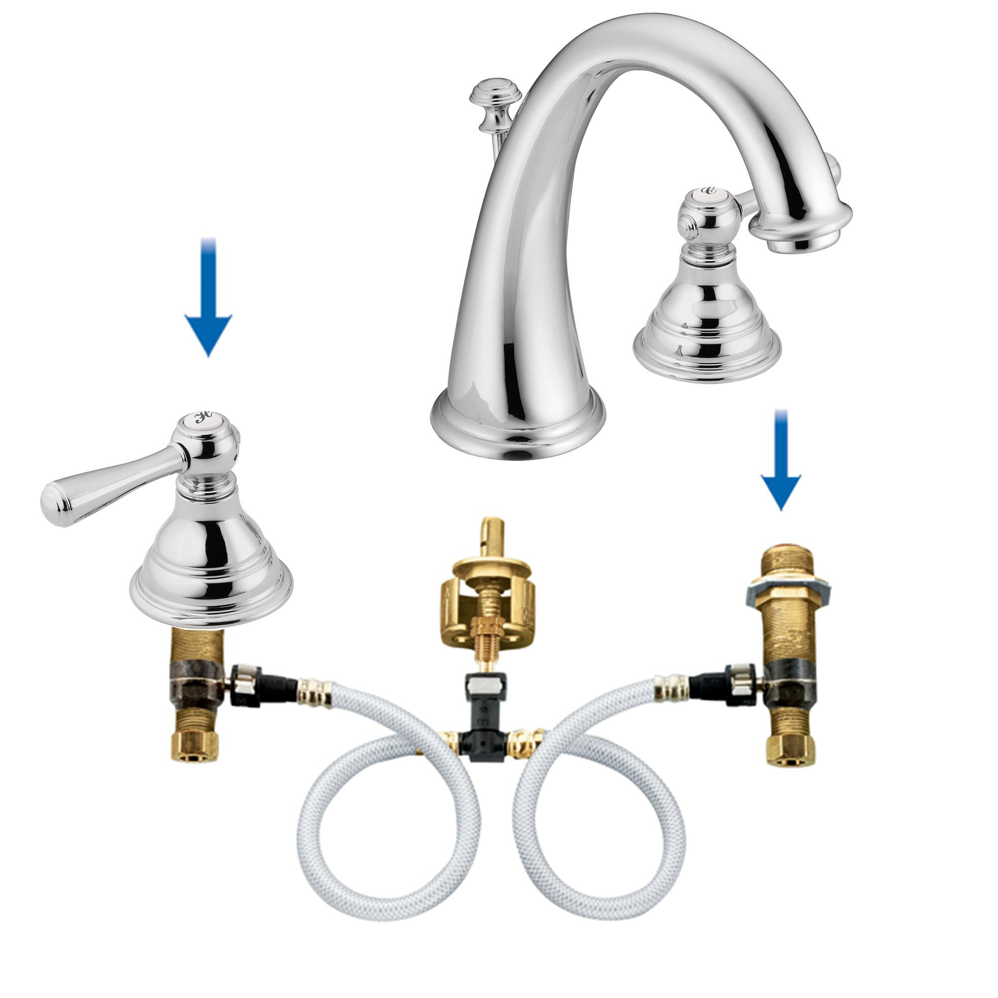Moen Brass Bathroom Faucets
 Moen T6125P Kingsley Two Handle High Arc Widespread