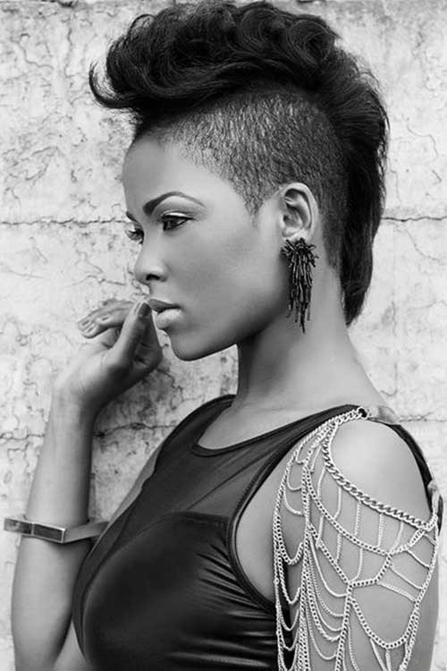 Mohawk Hair Cut For Women
 Mohawk Short Hairstyles for Black Women