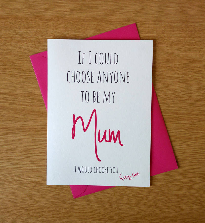 Mom Birthday Cards
 Cute Mothers Day Birthday Card By Ivorymint Stationery