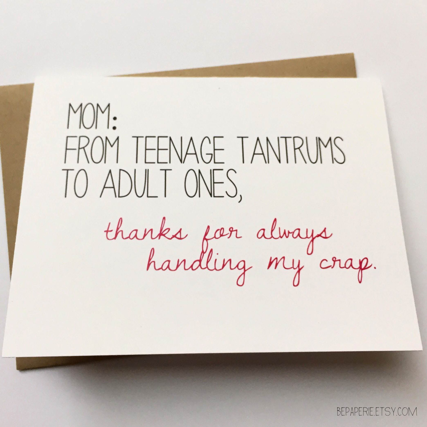 Mom Birthday Quotes Funny
 Mom Card Funny Card for Mom Mom Birthday Card Funny