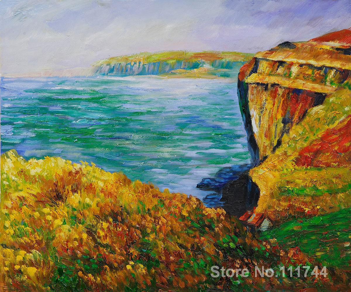 Monet Landscape Paintings
 art landscape Falaise a Varengeville Claude Monet